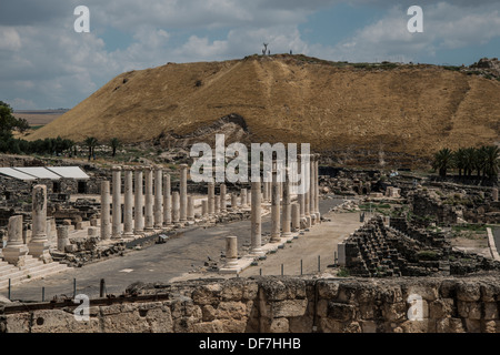 Das Cardo, Bet Shean Israel Stockfoto