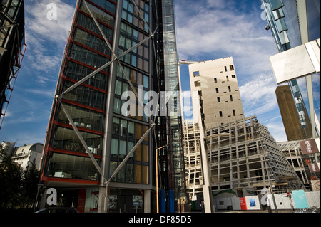 Die neue Erweiterung zu Tate Modern im Bau auf der South Bank, London, UK Stockfoto