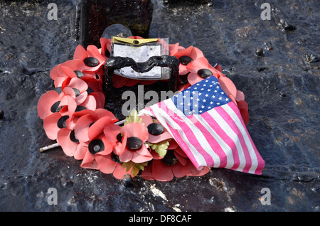 Ein Denkmal bei Torcross in Devon, England, für 749 US-Soldaten während der Operation Neptune im zweiten Weltkrieg verloren. Stockfoto