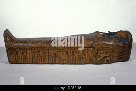 Sarkophag des Schreibers Butehamon. 990-970 V. CHR.. Dynastie XXI. Dritte Zwischenperiode. Theben. Ägyptisches Museum. Turin. Italien. Stockfoto