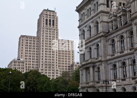 Alfred E. Smith State Office Building ist in Albany, NY gesehen. Stockfoto