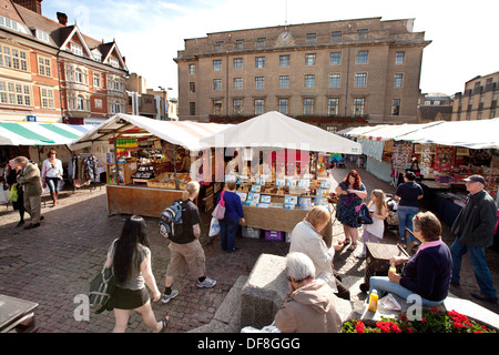 Marktplatz von Cambridge, Cambridge England UK Stockfoto