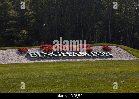 State University of New York at Binghamton ist in Vestal, NY abgebildet. Stockfoto