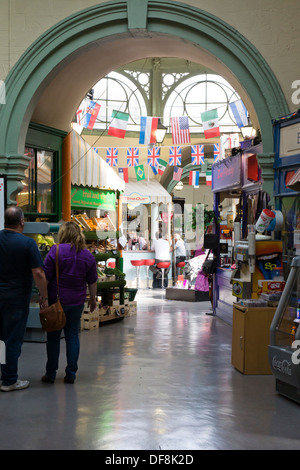 Bad eine Stadt in Somerset England UK The Guildhall Market Stockfoto