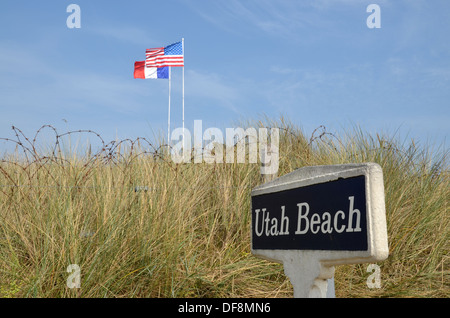 1944 d-Day in der Normandie: Utah Beach. Stockfoto