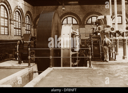 Port Sunlight - Dampfmaschine - 1900 Stockfoto