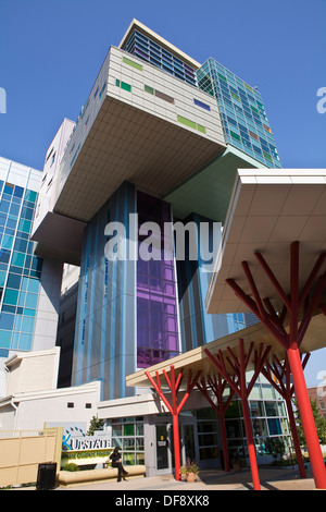 Golisano Childrens Hospital ist in Syracuse, NY abgebildet. Stockfoto