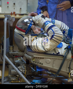 Mittwoch, 25. September 2013, Expedition 37/38 in Baikonur, Kasachstan. Start des Raumschiffs Sojus TMA - 10M senden die Kameraden auf eine fünf-Monats-Mission an Bord der internationalen Raumstation ISS. Stockfoto