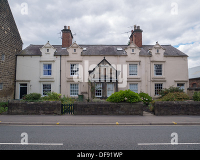 Traditionelle Derbyshire Häuser in Belper, Derbyshire, Großbritannien. Stockfoto