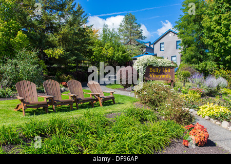 Ort zu Bully Hill Weinbergen in Hammondsport in der Finger Lakes Region des Staates New York Stockfoto