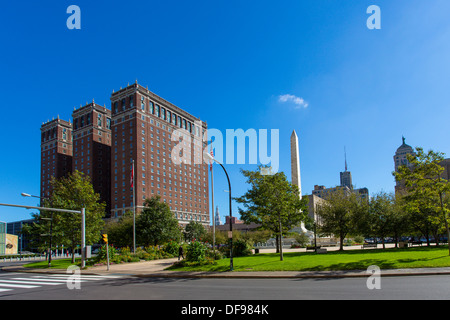 Statler Hotelgebäude auf Niagara Quadrat in Buffalo New York Stockfoto