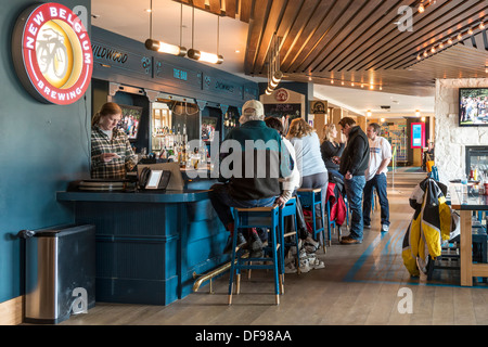 Bar, Wildwood Snowmass Snowmass Ski Resort, Hotel Colorado. Stockfoto