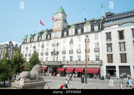 Das Grand Hotel, Oslo, Norwegen Stockfoto