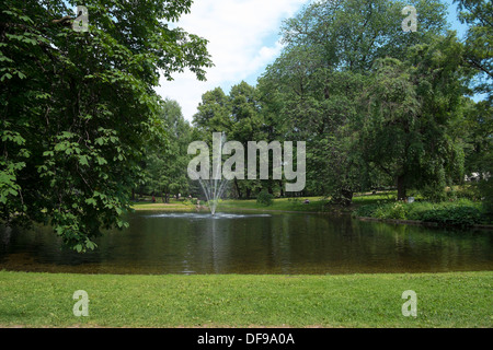 Einen sonnigen Sommertag im Garten vor dem königlichen Palast, Oslo, Norwegen Stockfoto