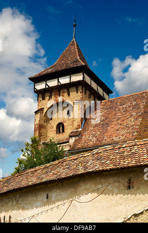 Die befestigten sächsischen evangelische Kirche Valea Viilor. Sibiu, Transylvania. Rumänien Stockfoto