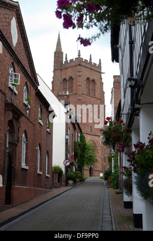 St. Leonard Kirche von Church Street, Bridgnorth, Shropshire, England, Vereinigtes Königreich Stockfoto