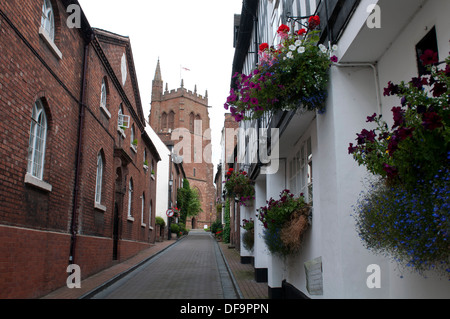 St. Leonard Kirche von Church Street, Bridgnorth, Shropshire, England, Vereinigtes Königreich Stockfoto