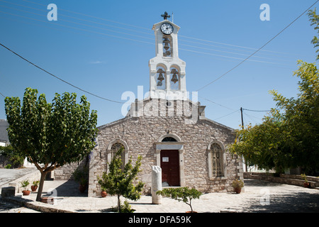 Griechisch-orthodoxe Kirche in Agioi Deka, Kreta, Griechenland Stockfoto