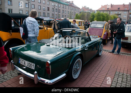 Historisches Fahrzeugparade in Bytom Stockfoto