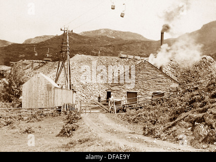 Clogau St. David's Goldmine in der Nähe von Bontddu frühen 1900er Jahren Stockfoto