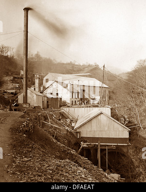 Clogau St. David's Goldmine in der Nähe von Bontddu frühen 1900er Jahren Stockfoto