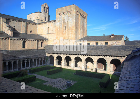 Die Kathedrale und Kloster bei La Seu Urgell, Katalonien, Spanien Stockfoto