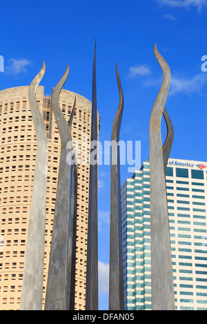 Sticks von Feuer von O. V. Shaffer, University of Tampa, Florida, USA, Nordamerika Stockfoto