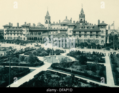 Hotel Ponce De Leon in St. Augustine, Florida, ca. 1890. Photogravure Stockfoto