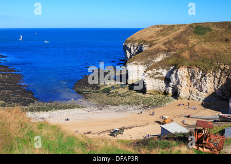 Norden, die Landung bei Flamborough Head, East Yorkshire, England, UK. Stockfoto