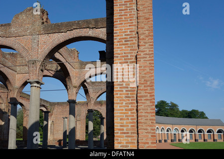 Maschinen-Werkstatt in Le Grand-Hornu / Grand Hornu, alte industrielle Kohle Bergbau-Komplex in der Borinage, Hennegau, Belgien Stockfoto