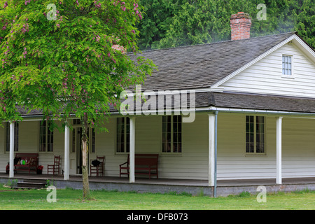 Fort Nisqually in Point Defiance Park, Tacoma, Washington State, USA Stockfoto