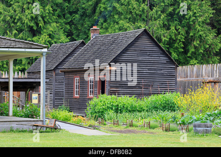 Fort Nisqually in Point Defiance Park, Tacoma, Washington State, USA Stockfoto