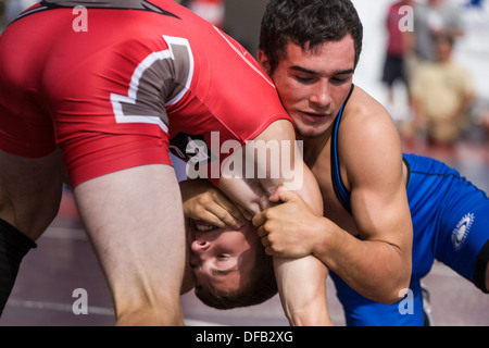 High School Ringen Wettbewerb, Great New York State Fair Stockfoto