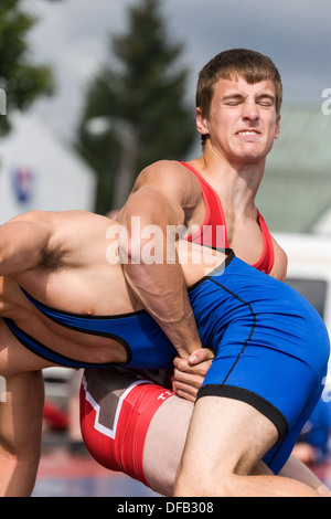 High School Ringen Wettbewerb, Great New York State Fair Stockfoto