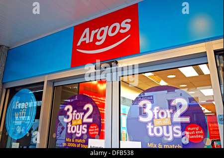 Argos Shop Eingang Stockfoto