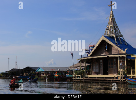 Schwimmendes Dorf, Krakor, in Kambodscha Stockfoto