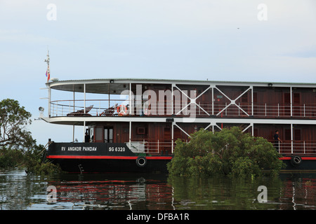 RV Angkor Pandaw (Avalon) Stockfoto