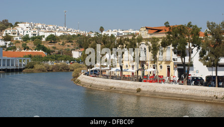 Fluss Rio Gilao Tavira Algarve Portugal Stockfoto