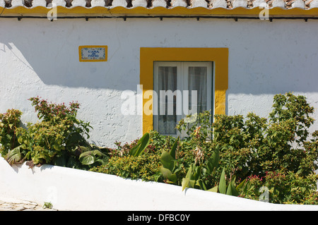 Algarve Dorfhaus Cacela Velha Algarve Portugal Stockfoto