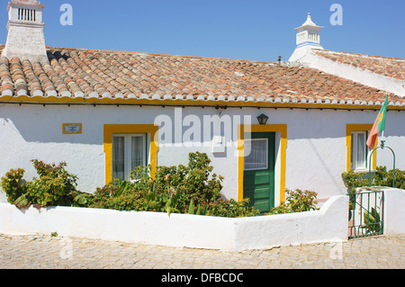 Algarve Dorfhaus Cacela Velha Algarve Portugal Stockfoto