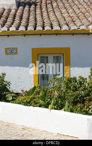 Algarve Dorfhaus Cacela Velha Algarve Portugal Stockfoto