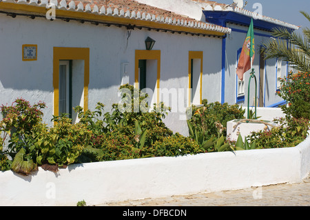 Algarve Dorfhaus Cacela Velha Algarve Portugal Stockfoto