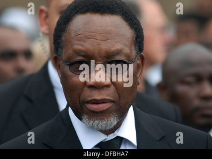 Der südafrikanische Präsident Kgalema Mohlante nach Beerdigung Anti-Apatheid-Aktivist Billy Nair in Durban 30. Oktober 2008 Bild: Stockfoto