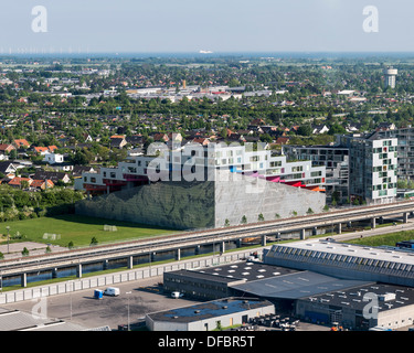 Berg Wohnung (Bjerget), Kopenhagen, Dänemark. Architekt: Bjarke Ingels Group (BIG), 2008. Stockfoto