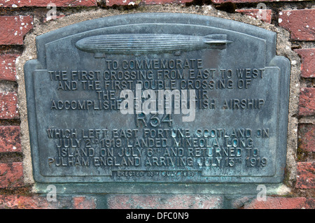 Gesamtansicht der Pulham St. Mary, Norfolk, einst das Zuhause einer Royal Naval Air Station und große Luftschiffe wie R33 und R34. Stockfoto
