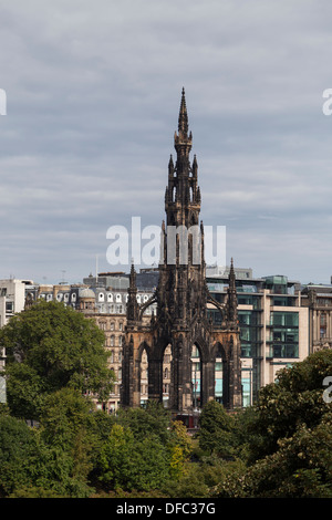 Das Scott Monument, viktorianischen Gotik 61,11 m Denkmal Autor, Sir Walter Scott, Edinburgh, Schottland Stockfoto