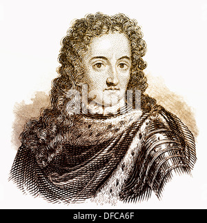 Wilhelm III. von Oranien oder Willem III; 1650 - 1702, Prinz von Oranien das Haus von Oranien-Nassau, König von England, Schottland Stockfoto