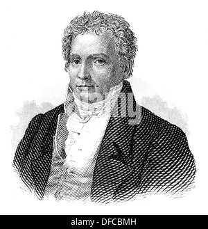 Johann Ludwig Tieck, 1773-1853, deutscher Dichter, Schriftsteller, Herausgeber und Übersetzer der Romantik Stockfoto