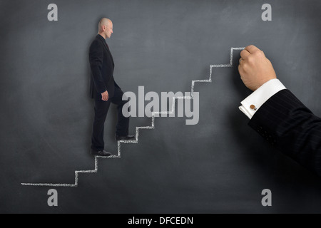 Konzept der helfende Hand mit Wachstum oder training Stockfoto