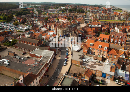 Blick von der Kirche Turm Cromer Norfolk UK Stockfoto